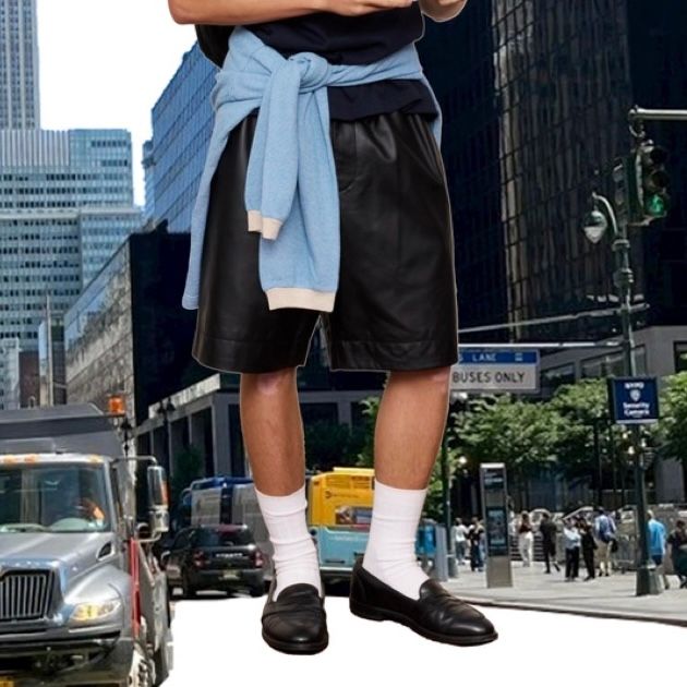 【残り一点】Leather Easy Shorts