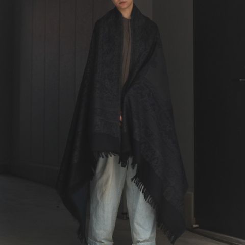 【再販売通知受付可能】Tibetan Paisley Jacquard Stole