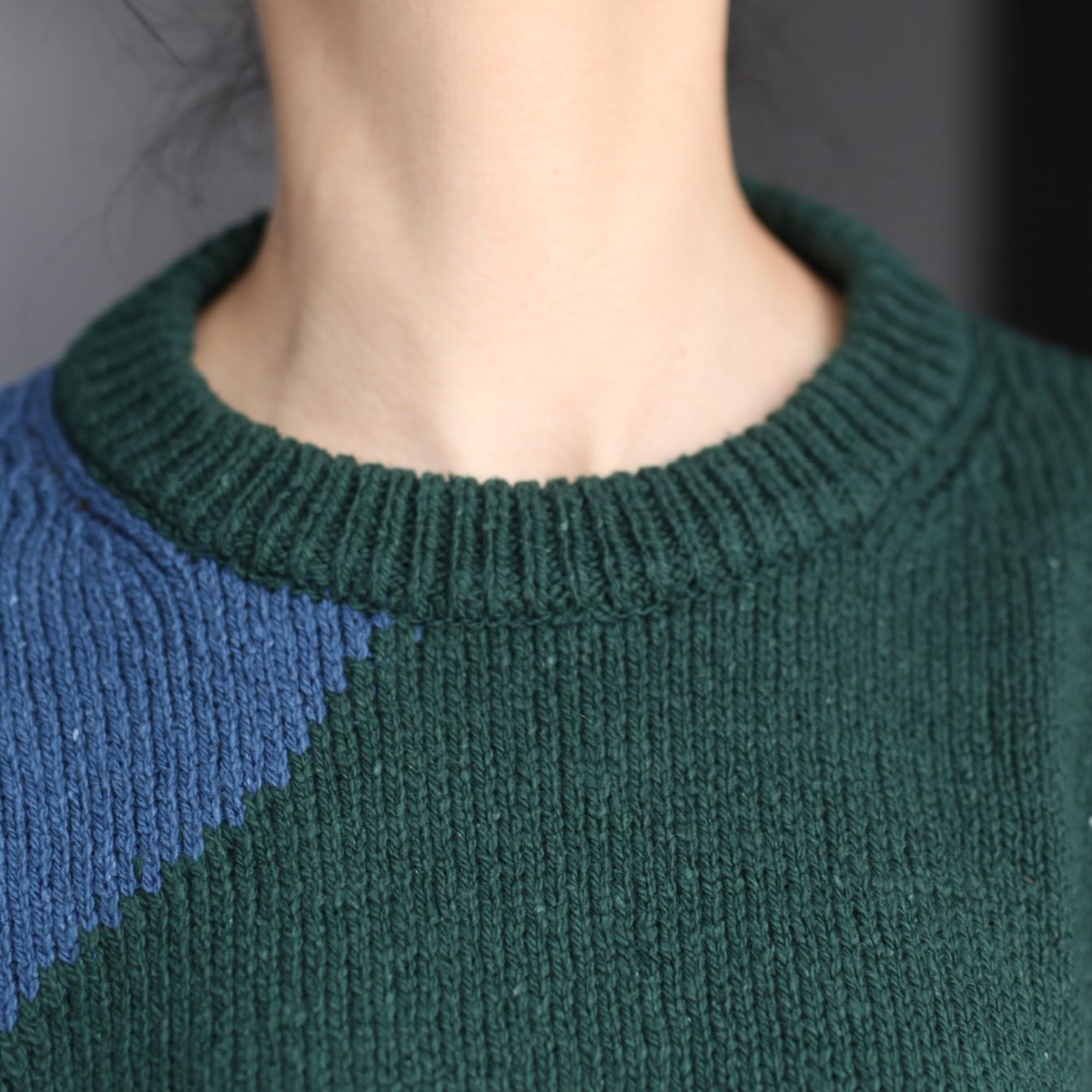 YOKE - 【残り一点】Intarsia Cotton Sweater | ACRMTSM ONLINE STORE