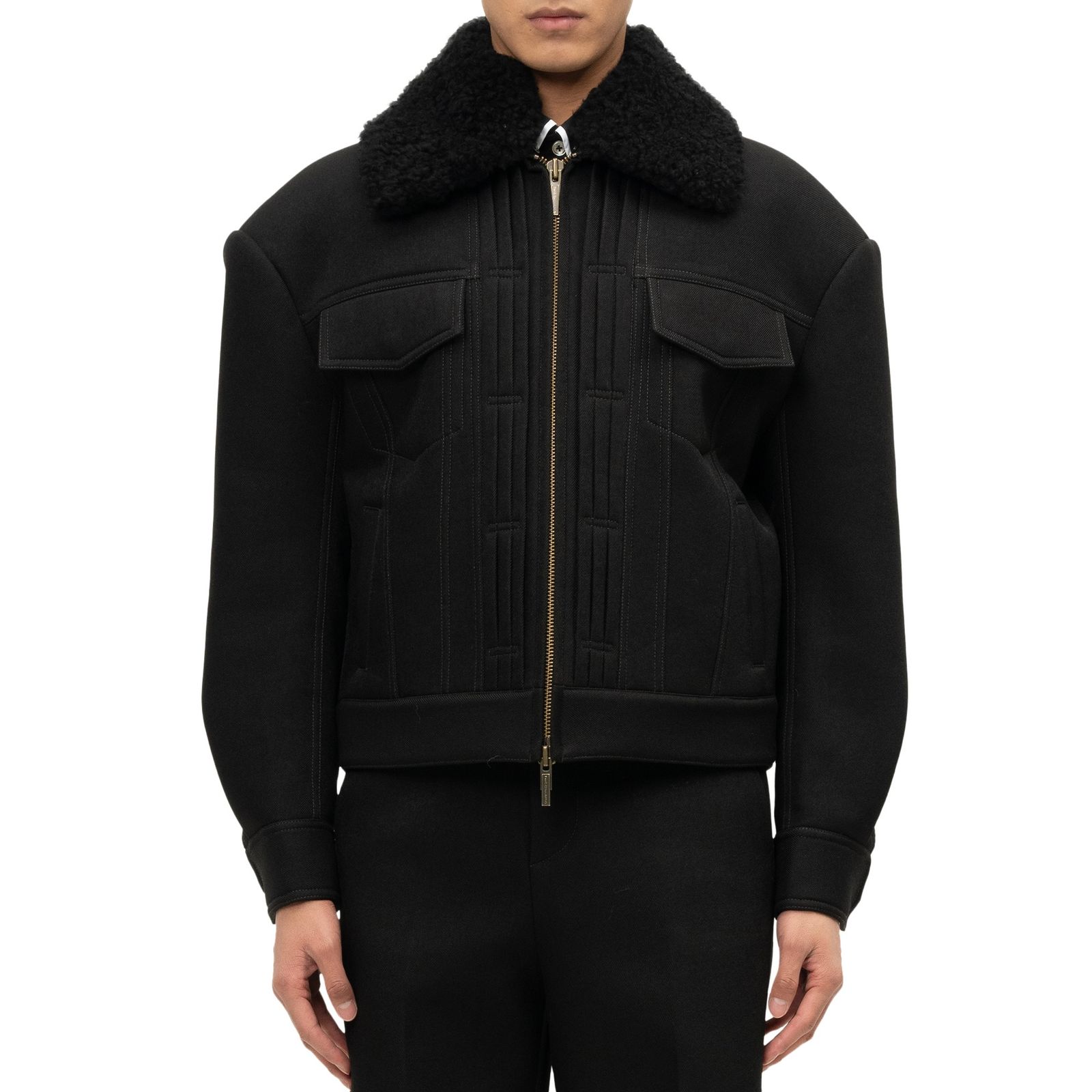【残り一点】Neoprene Jacket with Detachable Collar