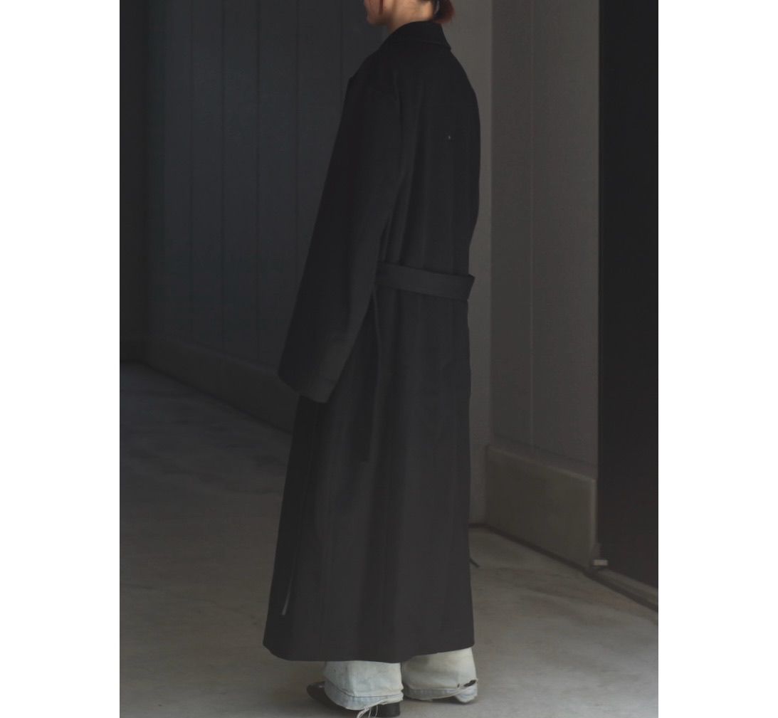 【残り一点】Oversized Maxi Length Peak Lapel Coat(WOOL/CASHMERE)