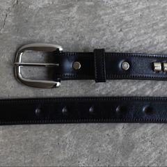 【残り一点】3/4 Clincher Belt(BLACK×NICKEL)