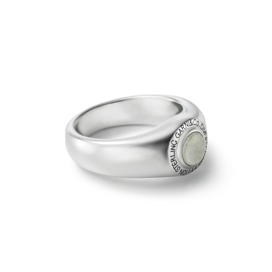 【お取り寄せ注文可能】Round Stone Ring_S(WHITE)