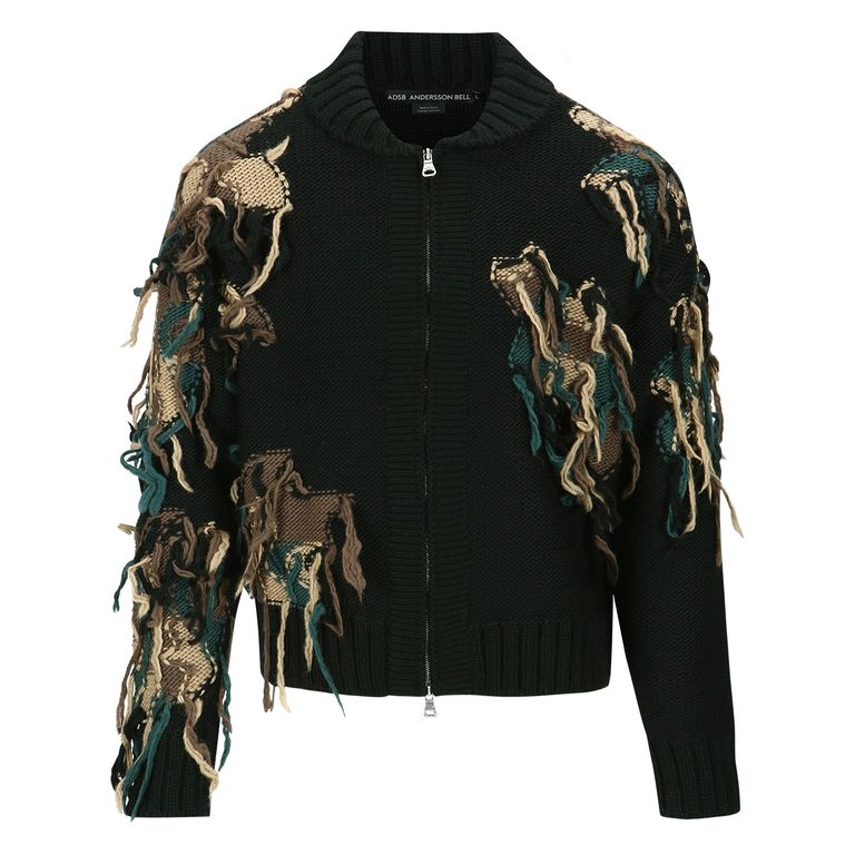 ANDERSSON BELL - 【残り一点】New Camouflage Zip Up Cardigan  