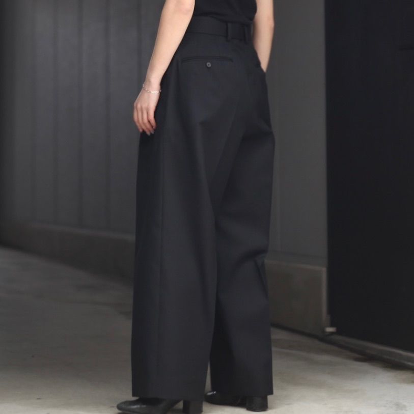 ssstein - 【残りわずか】Belted Wide Trousers(2/72 WOOL