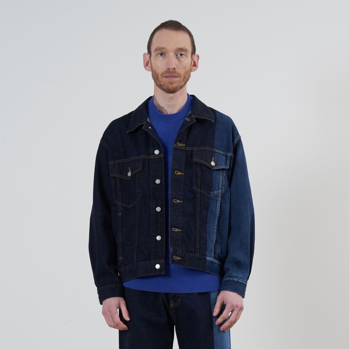 YOKE - 【残り一点】Laser Processed Denim Trucker Jacket | ACRMTSM ONLINE STORE