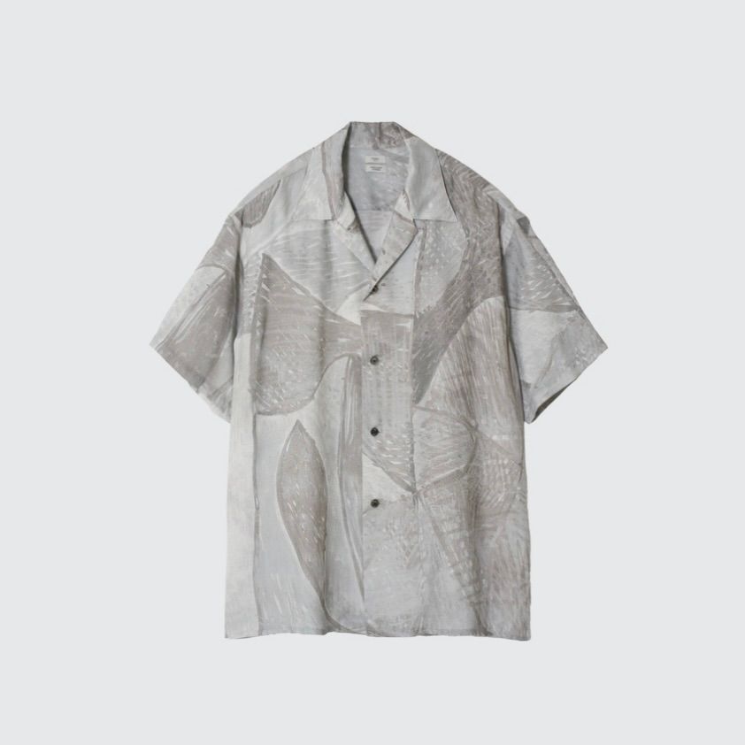 【残り一点】Printed Tencell Open Collar Shirt