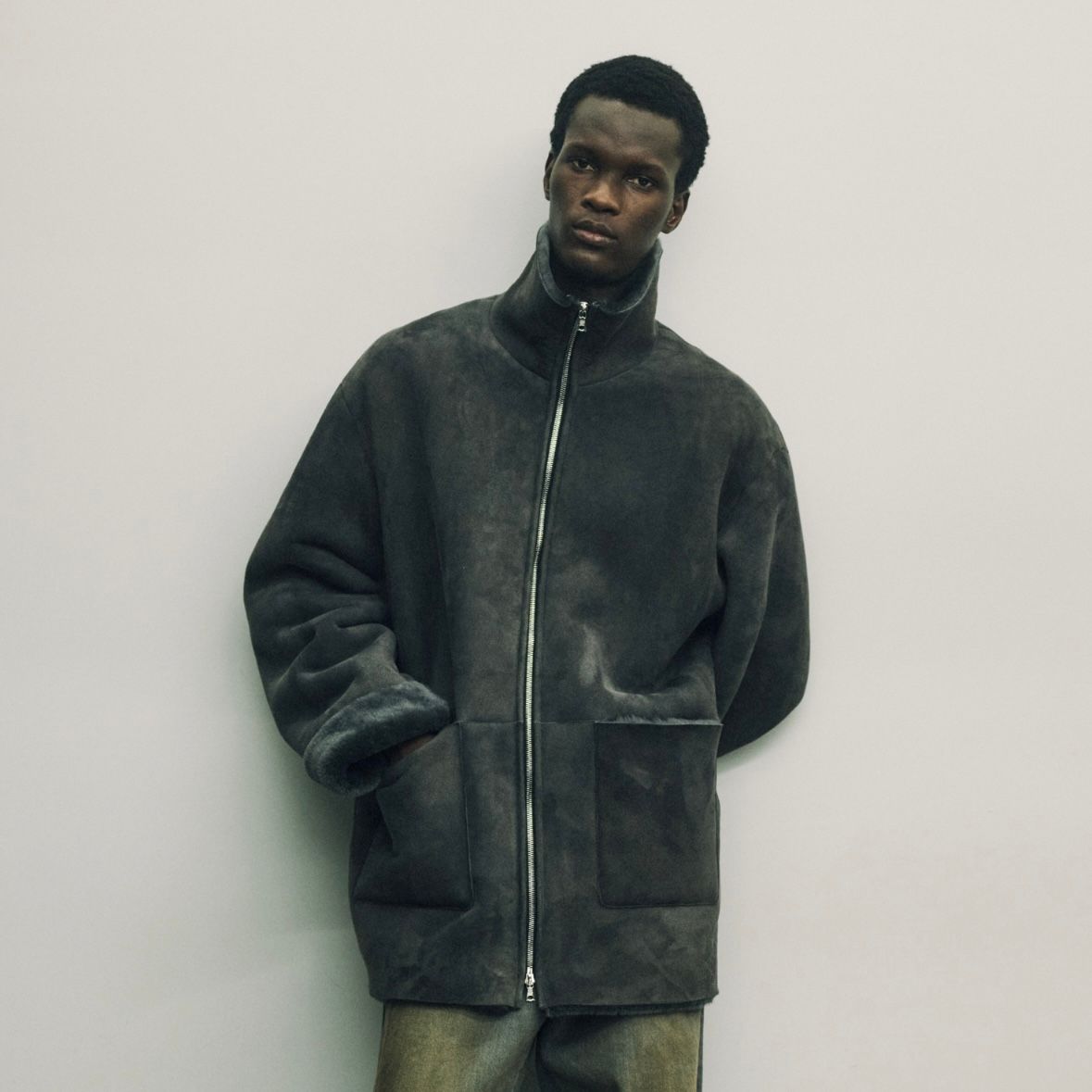 【残りわずか】Cut Off Mouton Jacket