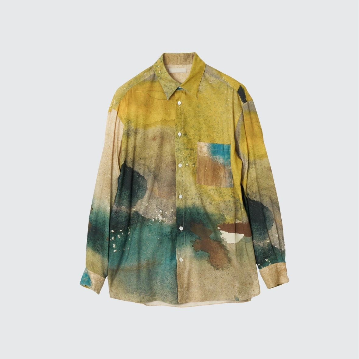 【新品未使用】♦ 純銅のジャグと4つのグラスのセット ♦高品質♦耐久性♦ヨガ YOKE - 【残りわずか】Landscape Printed Regular Collar Shirt