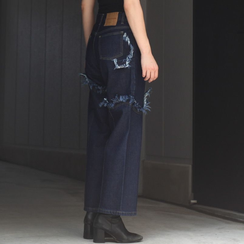 kotohayokozawa - 【残り一点】Fringe Denim Pants | ACRMTSM ONLINE STORE