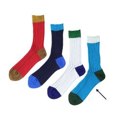 【残り一点】4×2リブソックス(BLUE)