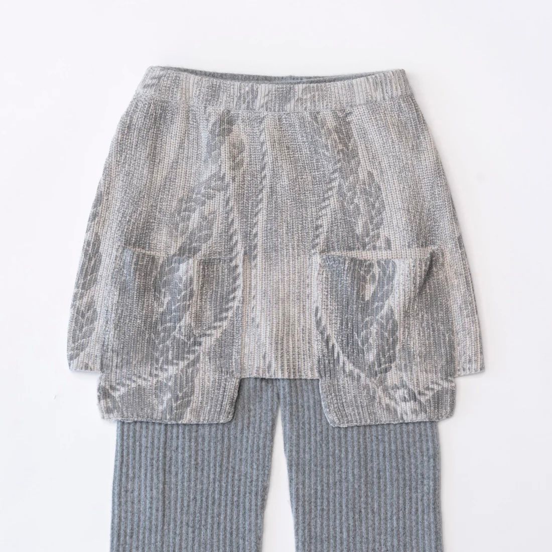 MAISON SPECIAL - 【残り一点】Skirt Layered Knit Pants | ACRMTSM