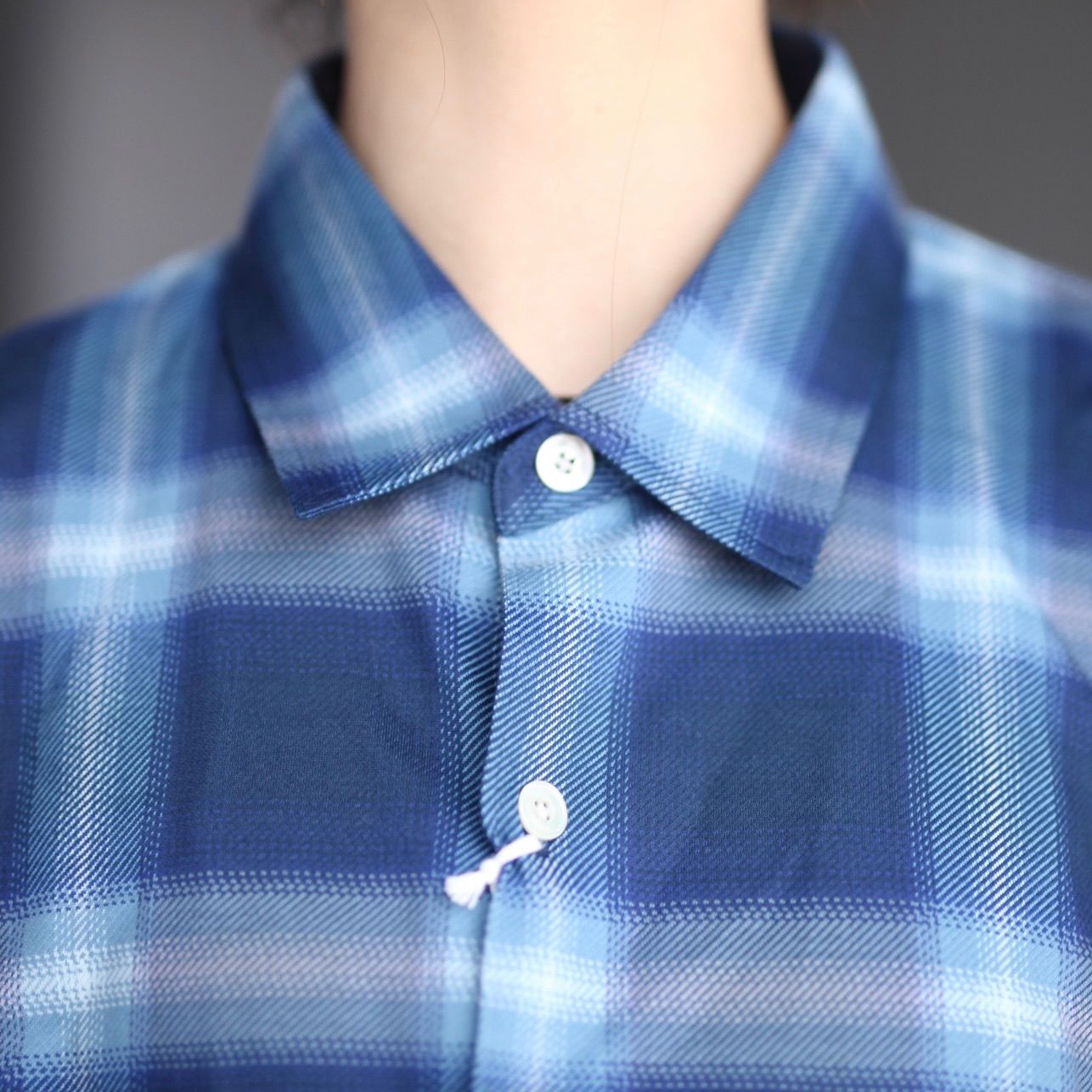【残り一点】28G Ombre Check Balise Shirt