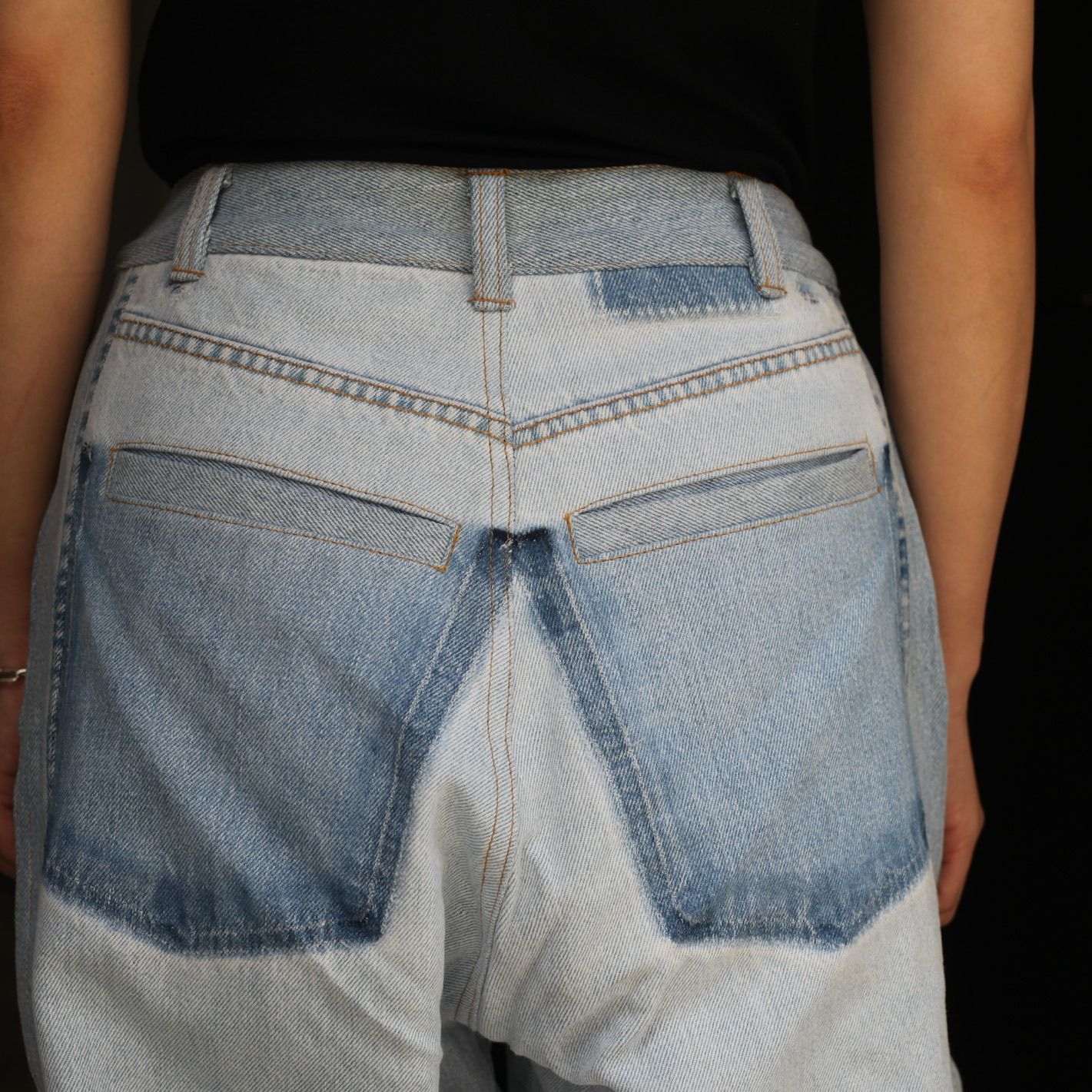 【残り一点】Reconstructed Super Baggy Slacks Denim_1(S)