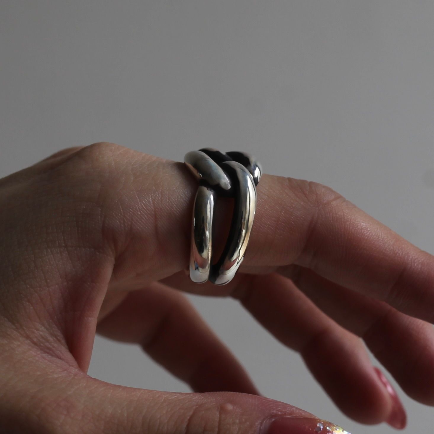 【お取り寄せ注文可能】Curb Chain Ring L(SILVER)