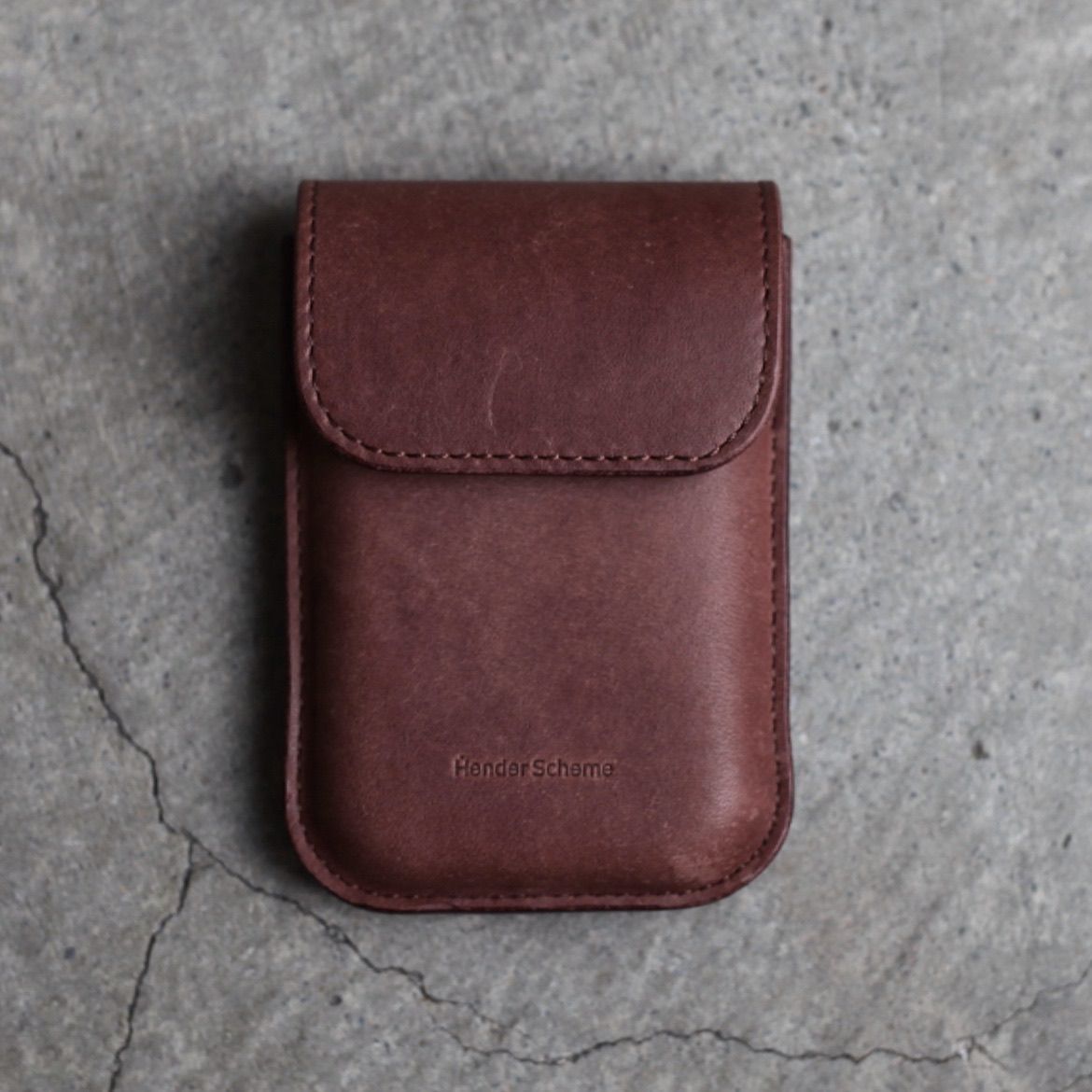 【再販売通知受付可能】Flap Card Case(CHOCO)