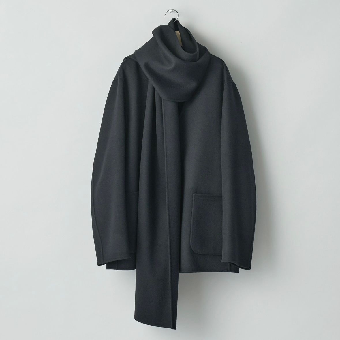 【残り一点】Wool Cashmere Beaver Reversible Stole Jacket