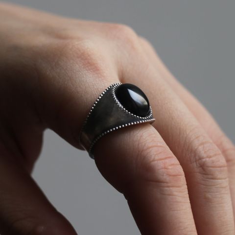 【お取り寄せ注文可能】Signet Ring(燻し加工)
