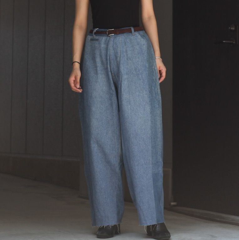 【残り一点】Reconstructed Super Baggy Slacks Denim_3(L)