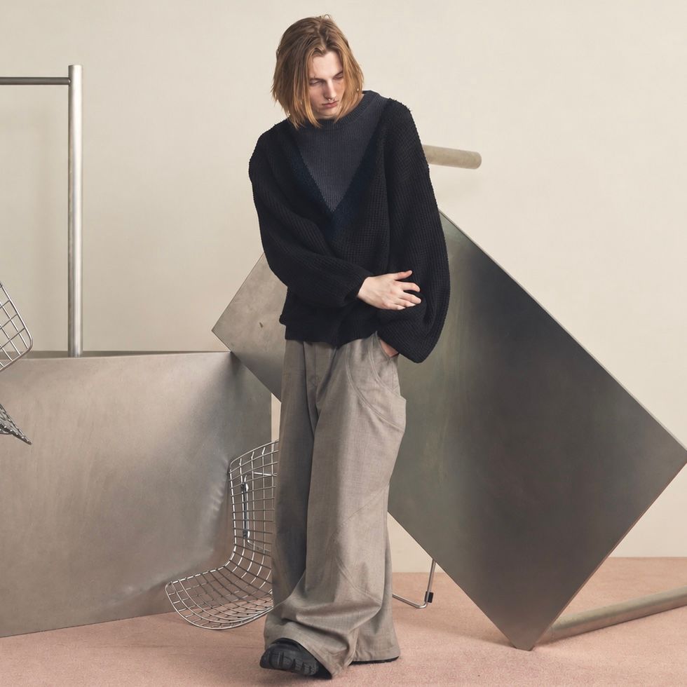 【残り一点】Prime Over V Switching Knit Pull Over