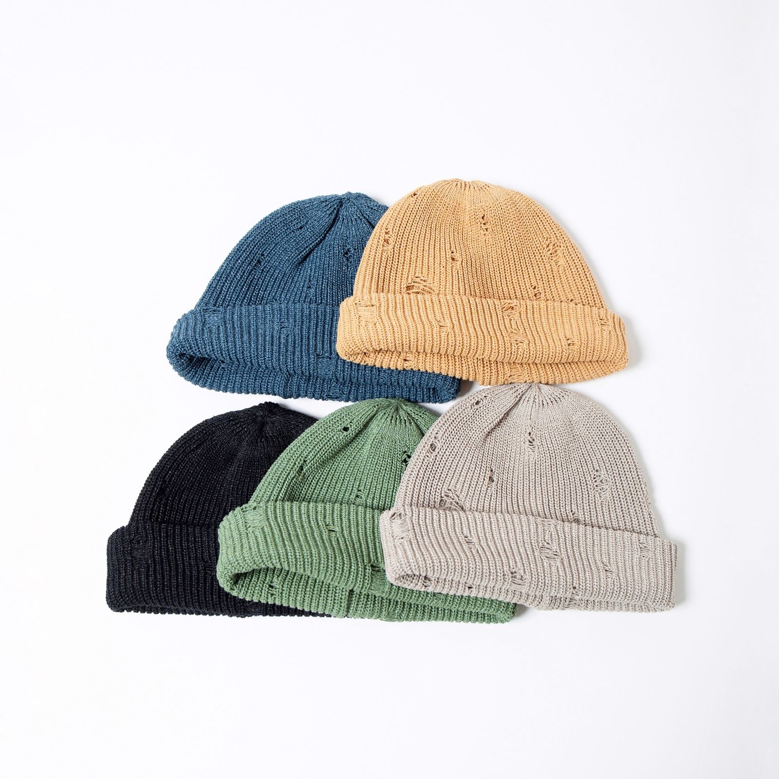 【残り一点】Damage Summer Knit Beanie