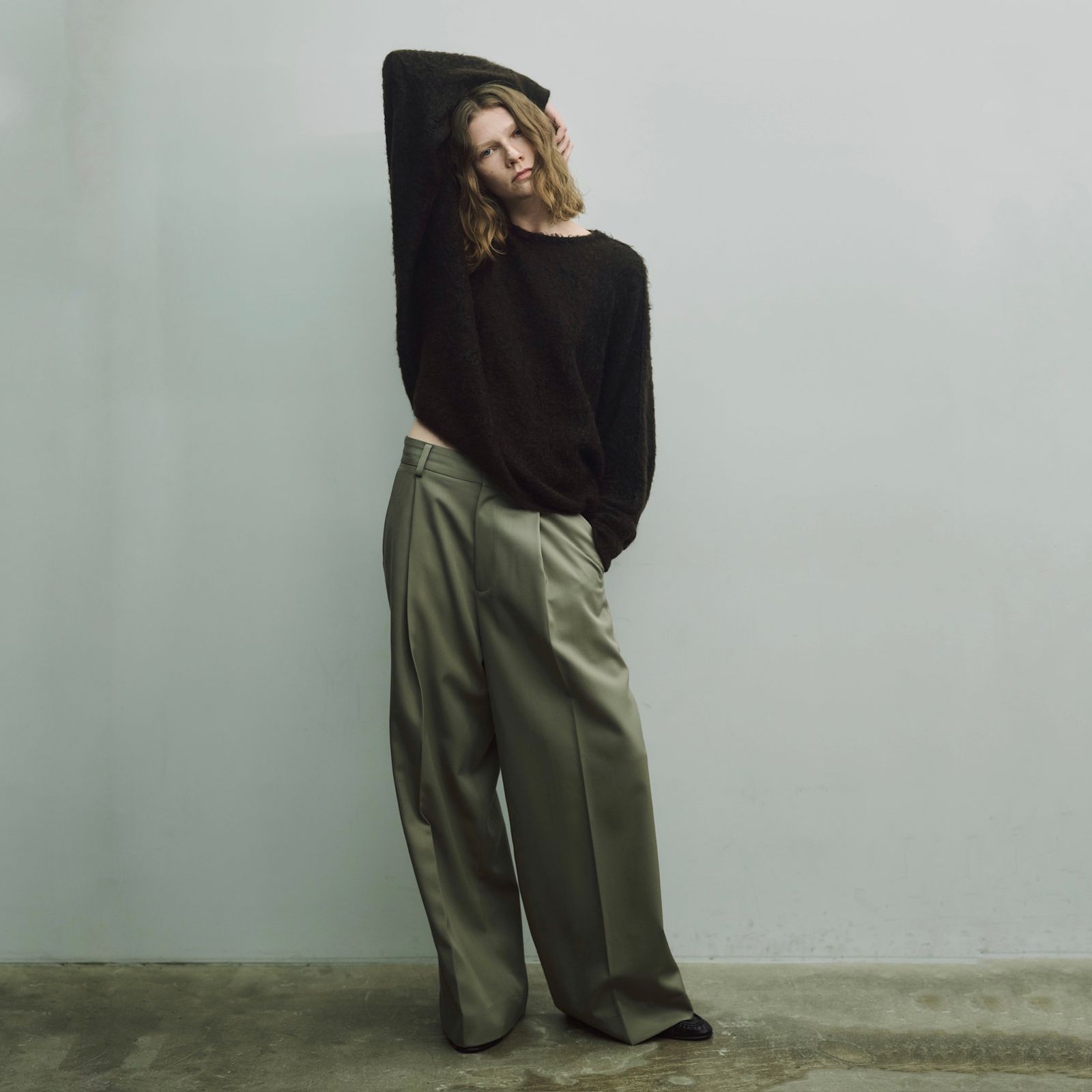 ssstein - 【残りわずか】Long Wide Trousers(2/90 WOOL GABARDINE) | ACRMTSM ONLINE  STORE