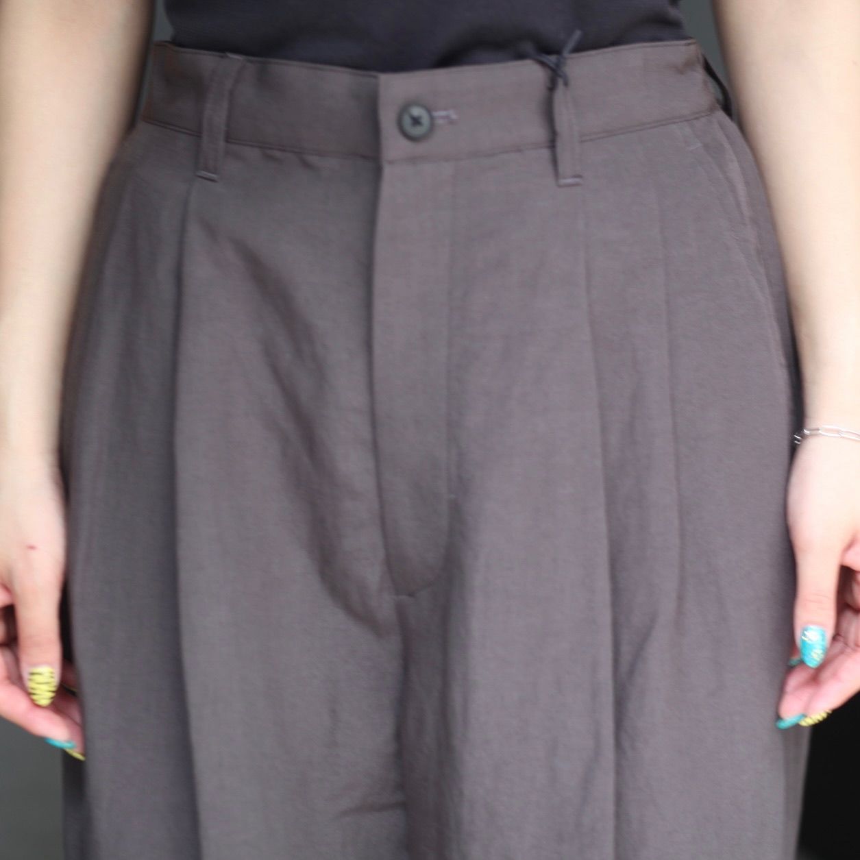 【残り一点】Rayon/Linen Wide Easy Trousers