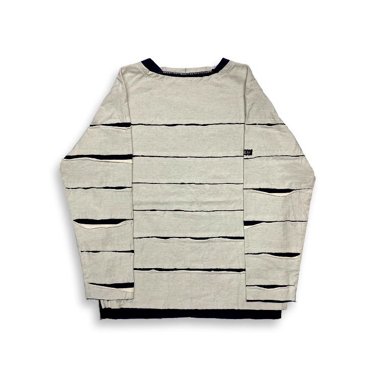 【残りわずか】Slit Border Boat Neck(DOUBLE STRUCTURED)