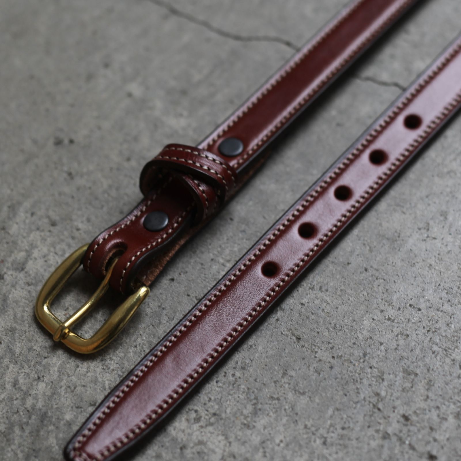【残りわずか】Crossed Keeper Belts(OAKBARK×BRASS)