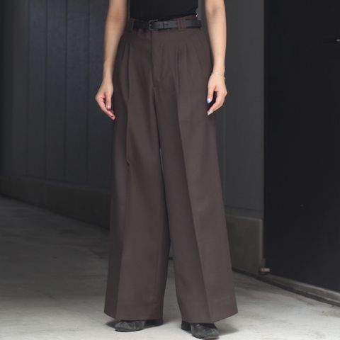 【残り一点】3pleated Wide-leg Trousers