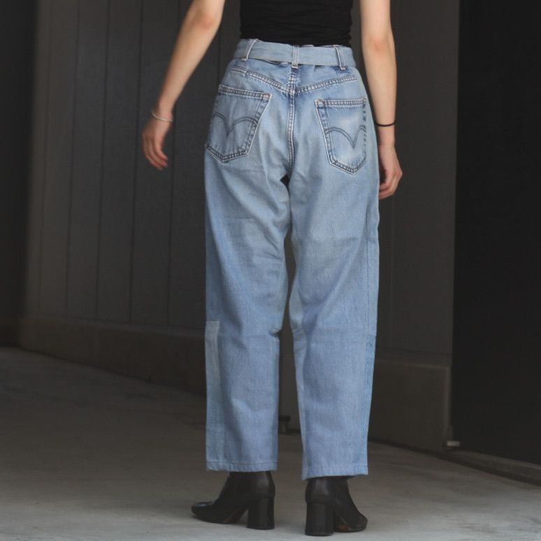 SEEALL - 【残り一点】Reconstructed Belted Baggy Denim_2(M ...