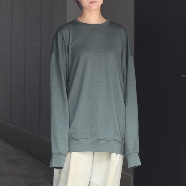 【残り一点】オーバーサイズリラックスウールL/S TEE