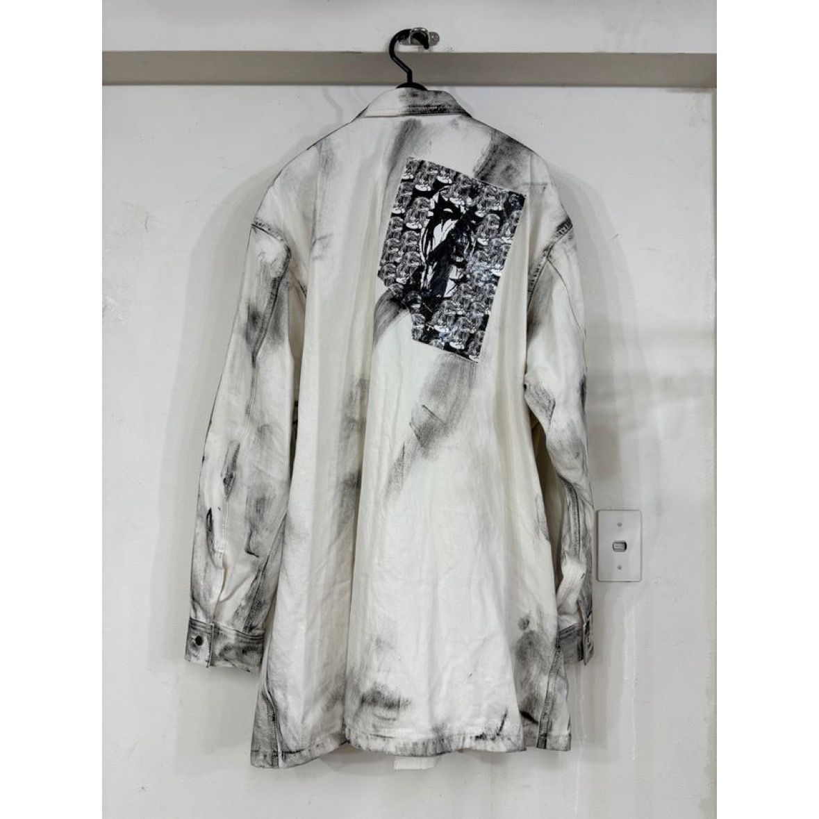 【残り一点】Paper Bonding Rubber Coating Denim Shirt