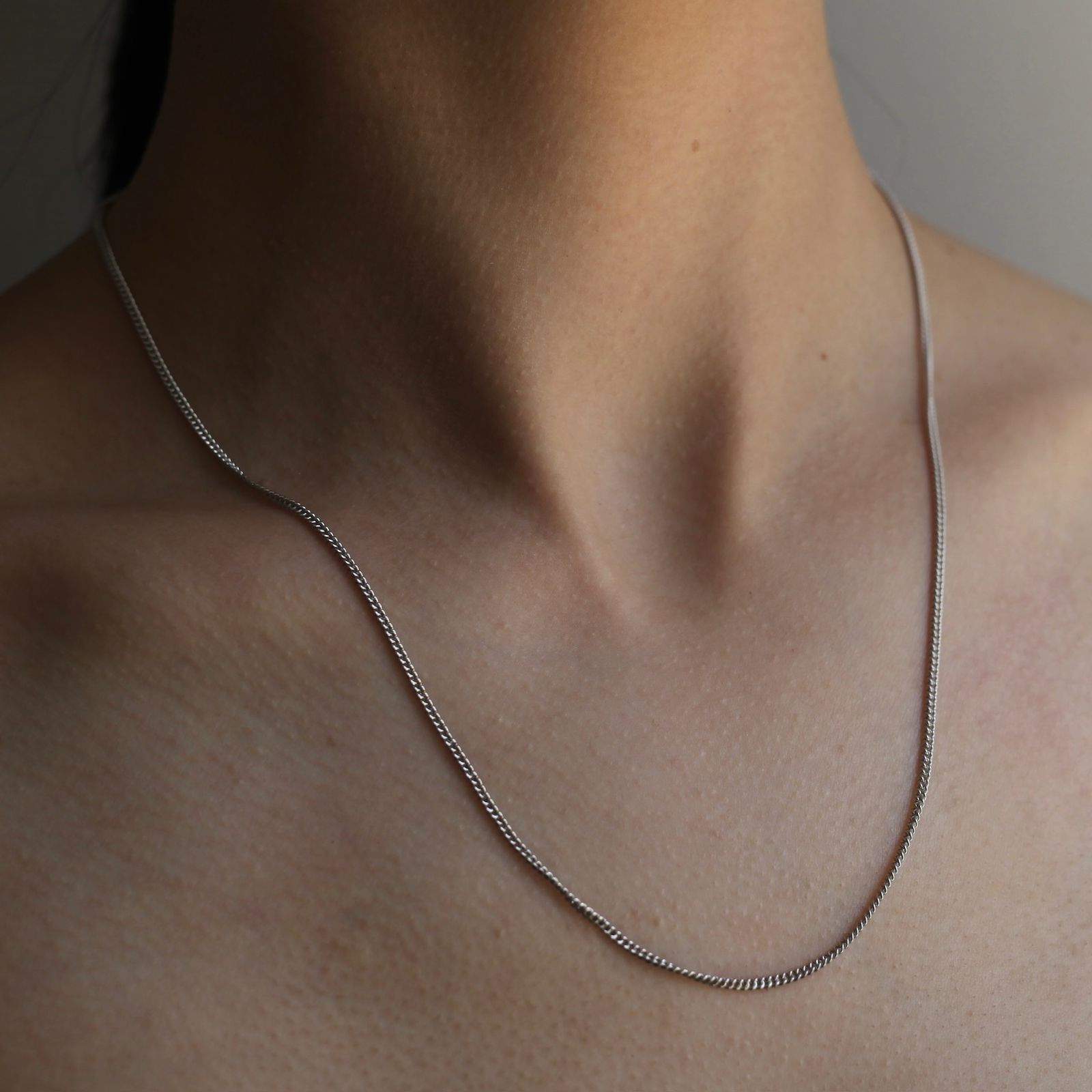 【残りわずか】Curb Chain Silver_S(SILVER)