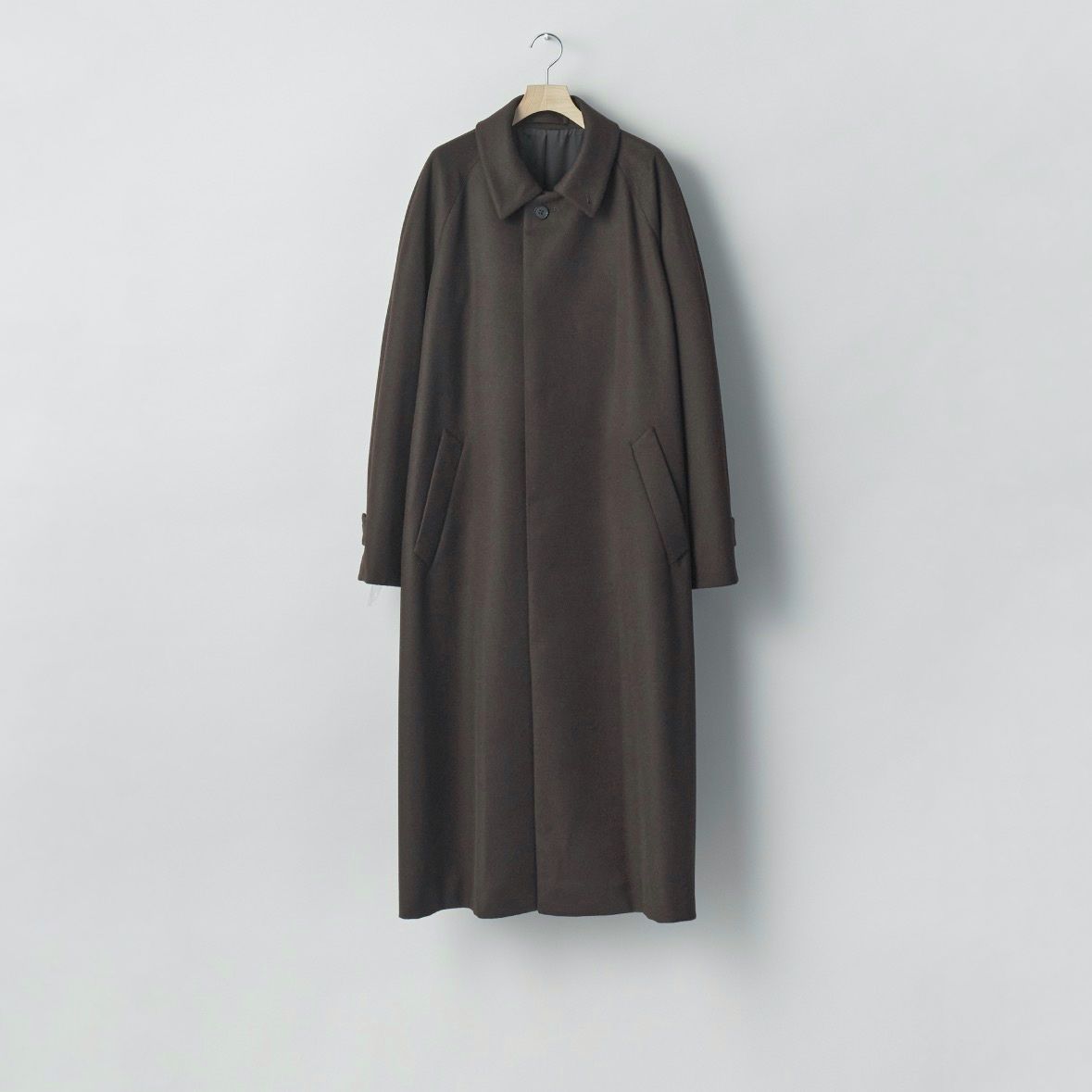 【残りわずか】Wool Cashmere Raglan Sleeve Balmacaan Coat