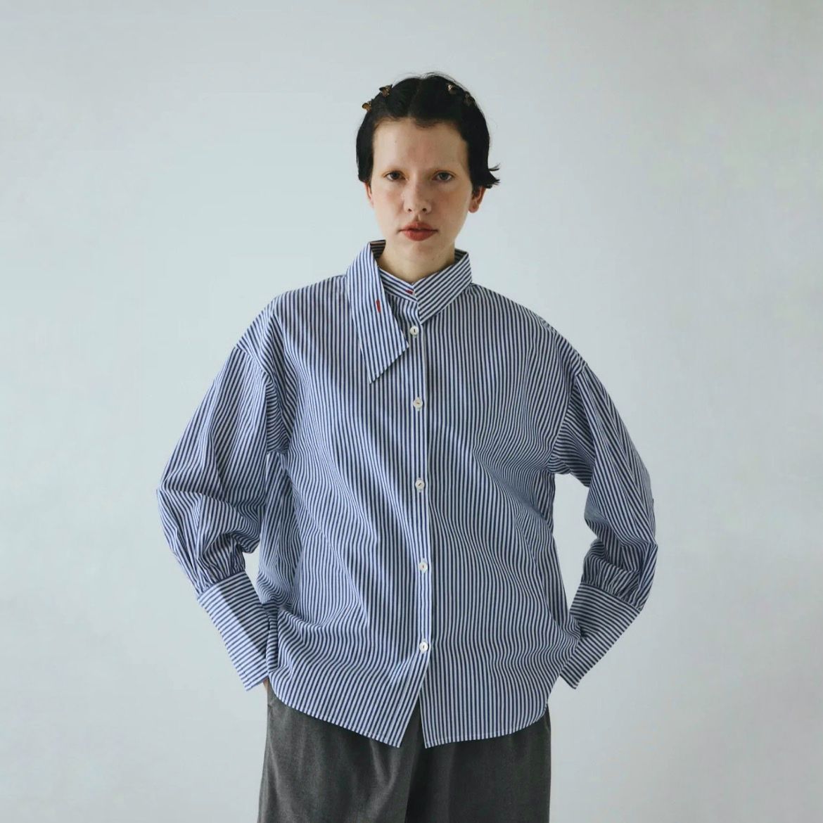 【残り一点】Asymmetry Collar Shirt