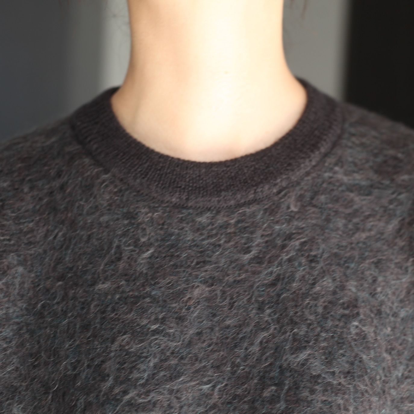 【残りわずか】Kid Mohair Mix Jacquard Knit LS