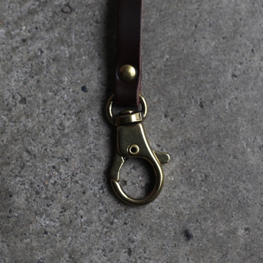 イルビゾンテ　レザーストラップ ブラック IL BISONTE - 【残り一点】レザーストラップ | ACRMTSM ONLINE STORE