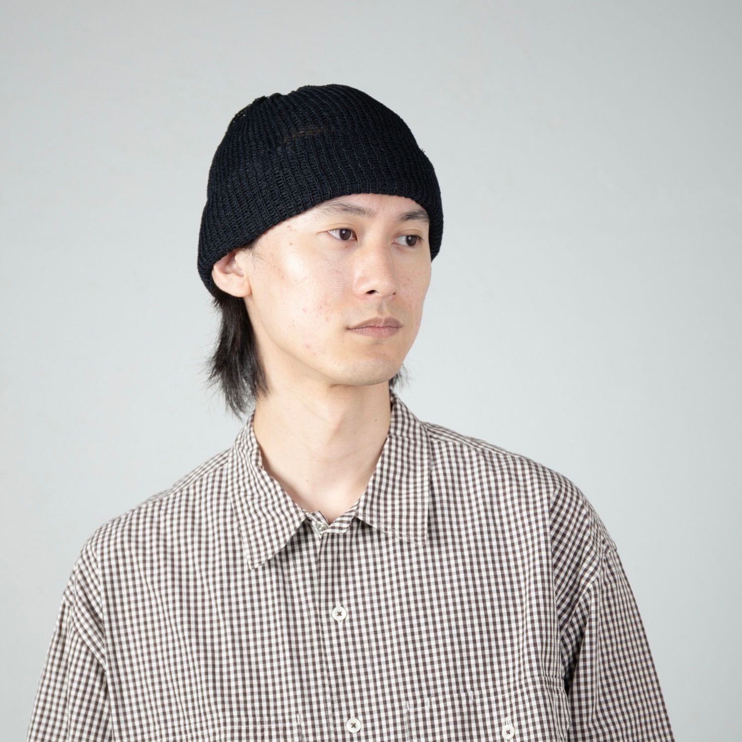 【残り一点】Sheer Mesh Short Knit Cap