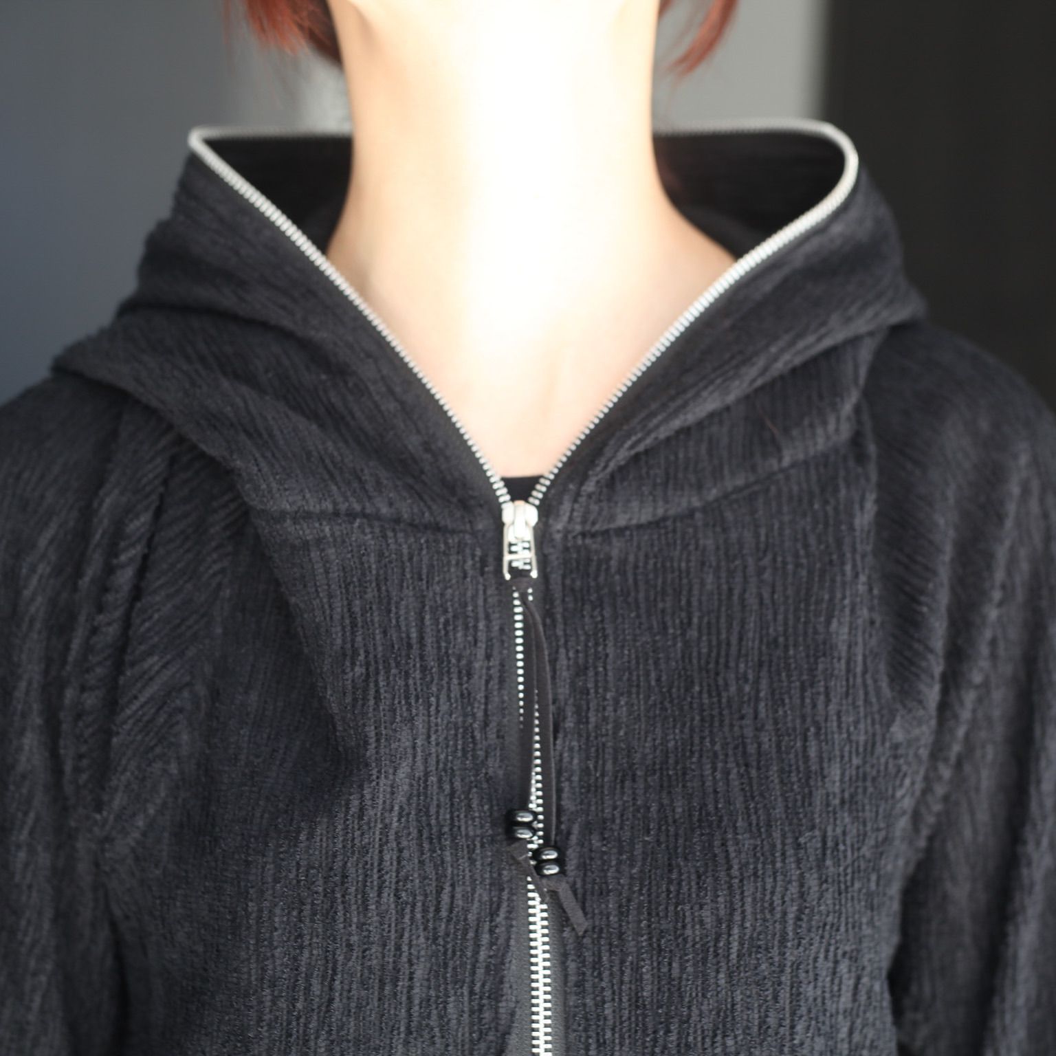 【残り一点】Semi Sheer Full Zip Up Hoodie