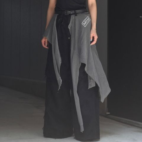 【残り一点】Twist Buggy Jean Boro Crust With Wrapped(NOIR)
