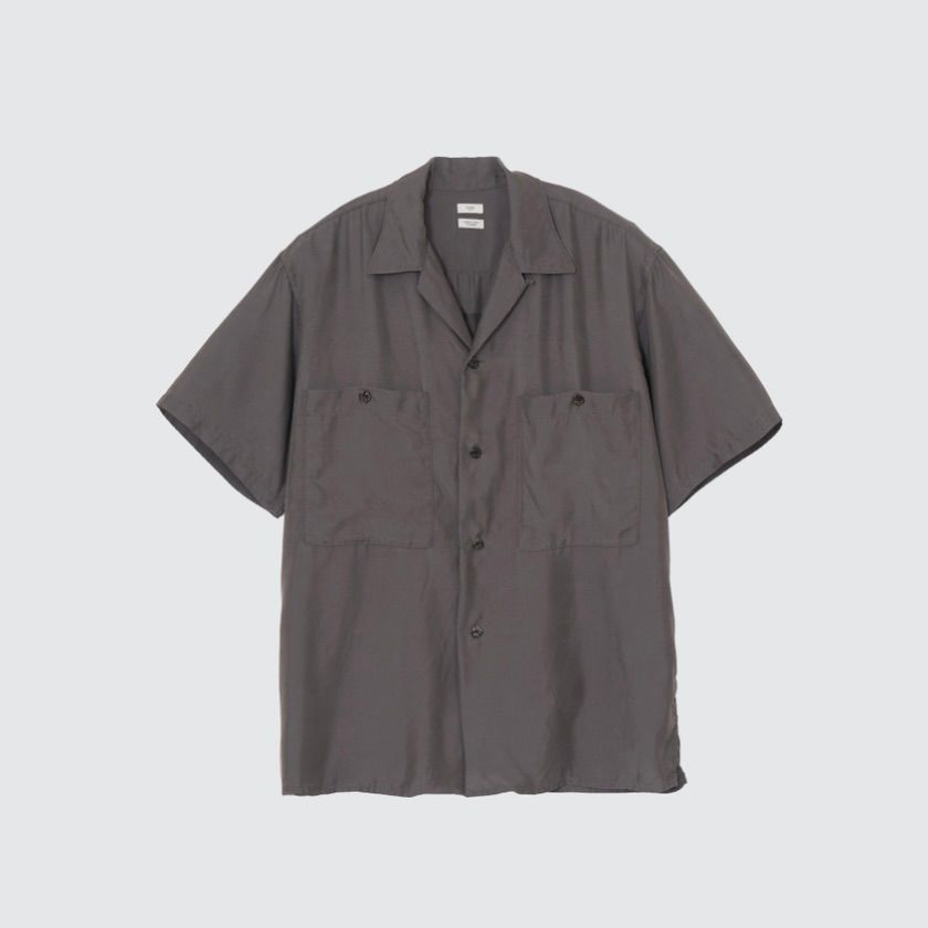【残り一点】Cupro Open Collar Shirt