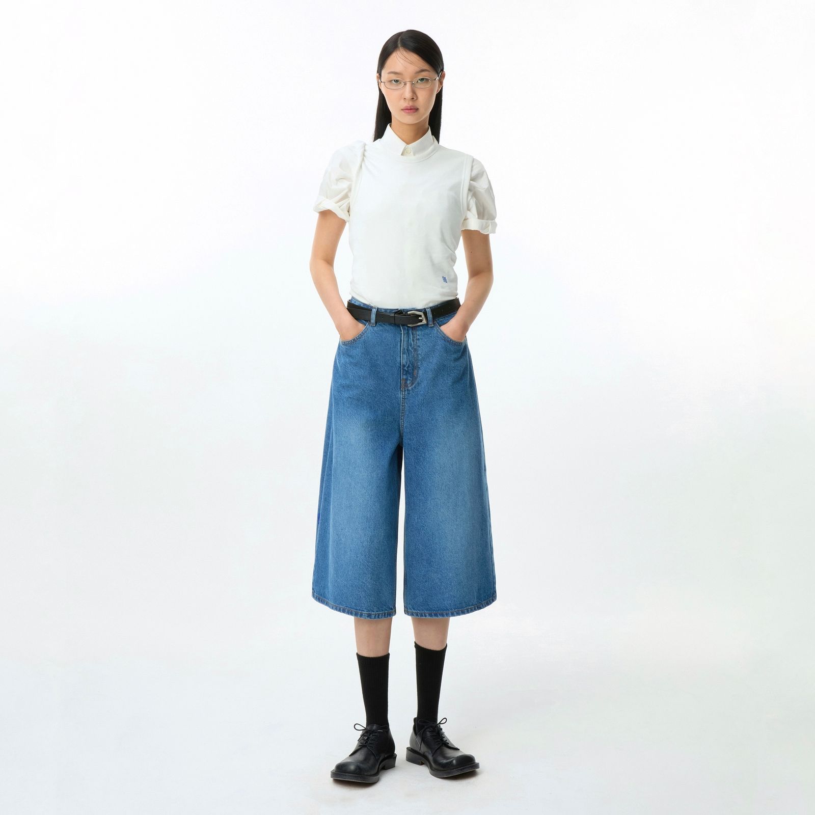【残り一点】Sig; SV Tag short jeans 01