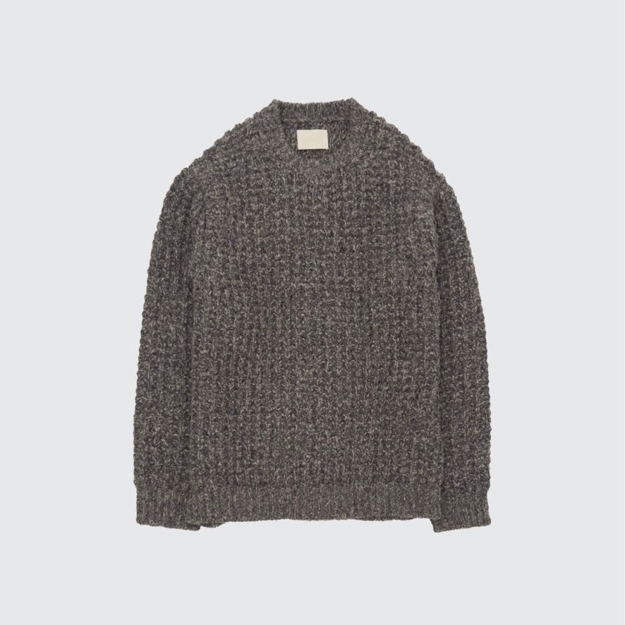 【残り一点】Baby Alpaca Big Waffle Sweater
