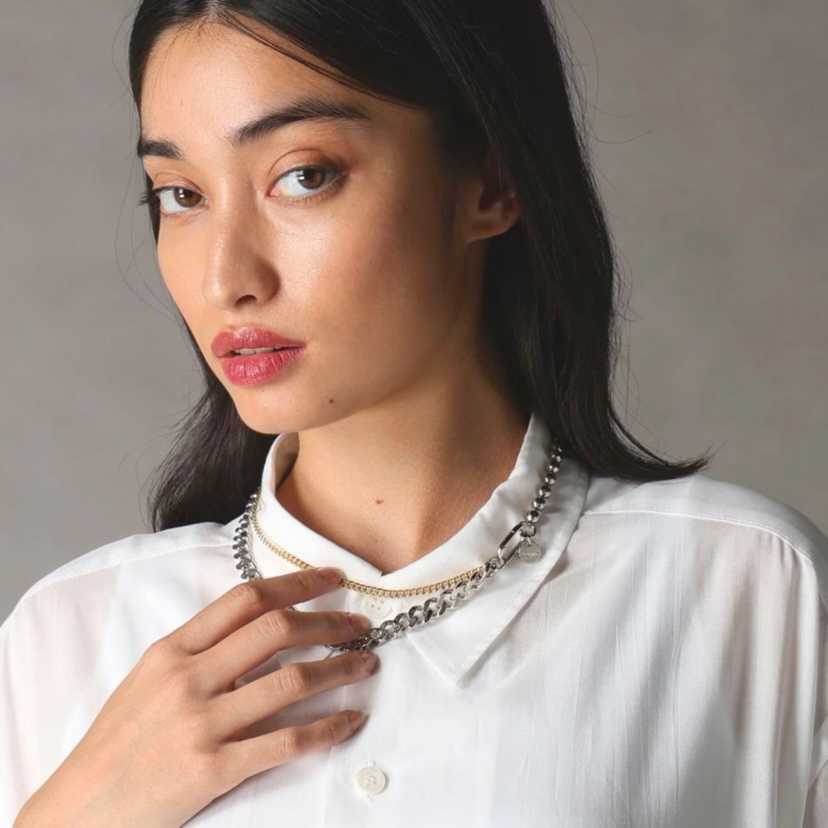 【残り一点】ラウンドネックレス(GOLD)