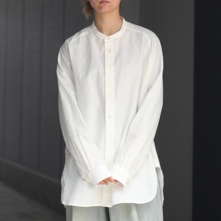 【残り一点】Raglan Stand Collar Shirt_C