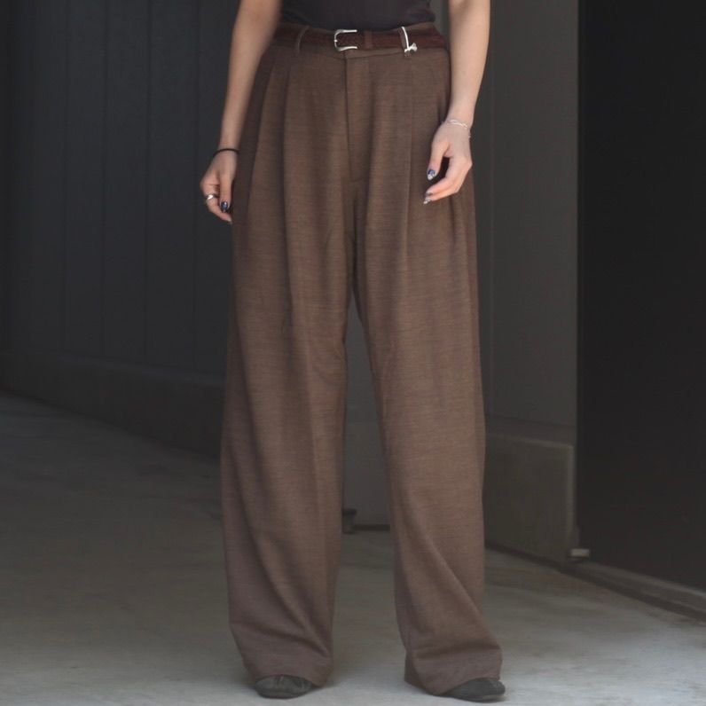 【残り一点】36G Wool Herringbone Trouser