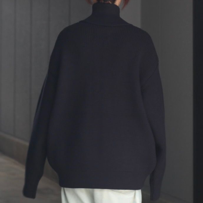 【残りわずか】Oversized Drivers Knit Zip Jacket
