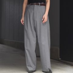 【残り一点】ウォッシャブル2タックワイドトラウザー
