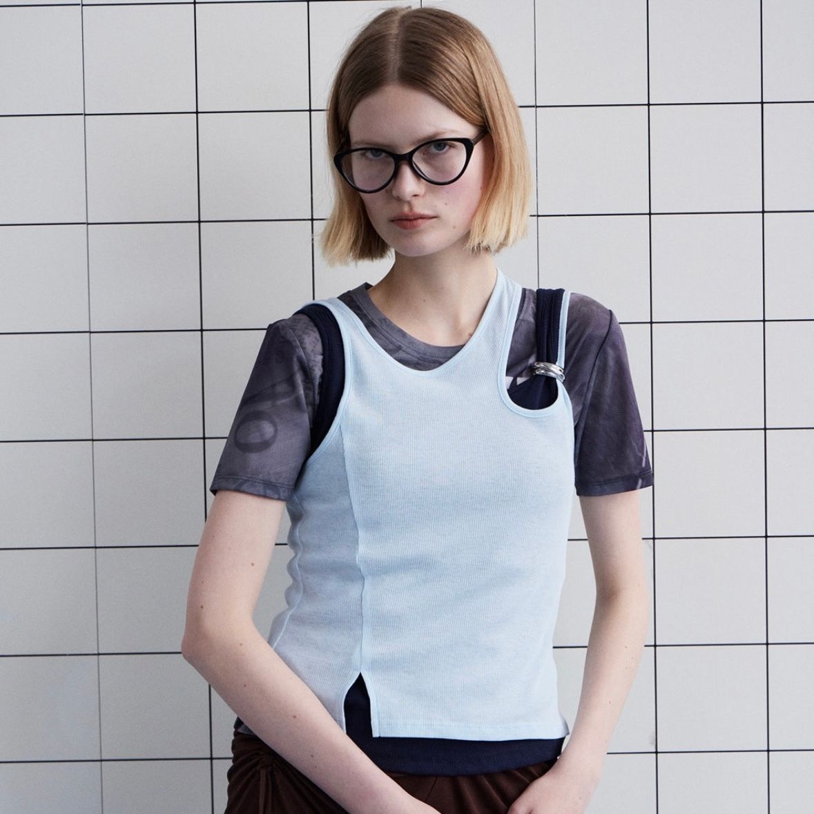 【残り一点】Motif Layered Tank Top